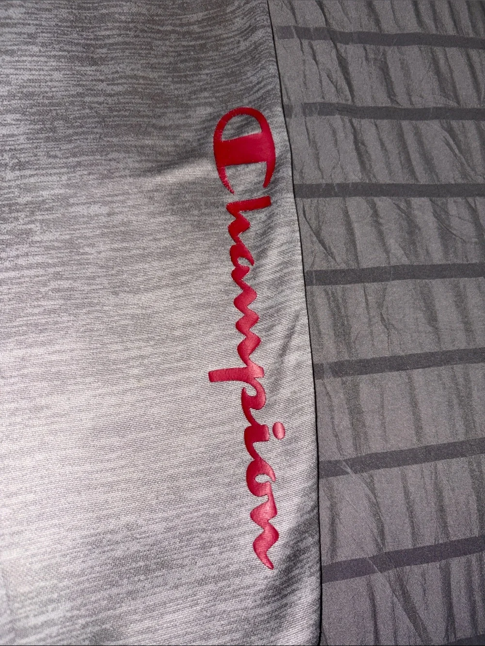 Champion Kids Gray Heather Jogger Sweatpants with Logo